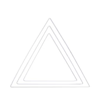 Fém háromszög szett, 1-1 db 20cm, 25cm, 30cm, fehér, Rayher