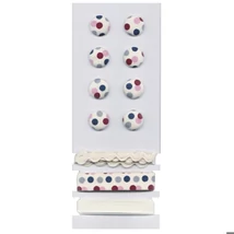 Gomb szett, pöttyök, Rayher