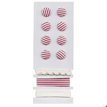 Gomb szett, csíkok, Rayher