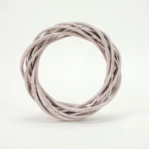 Vessző koszorú pasztell rózsaszín 20cm