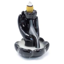 BACKFLOW-VISSZAÁRAMLÓ KÚP FÜSTÖLŐTARTÓ, Kéz és Lótuszvirág