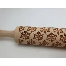 Kekszmintázó sodrófa - Hópihe 40cm