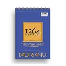 FABRIANO 1264 RAJZ- ÉS VÁZLATTÖMB, 90 G - A4, FELÜL SPIRÁLOS