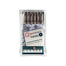 SAKURA PIGMA MICRON RAJZTOLL KÉSZLET,  6 db-os Zentangle tool set