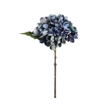 KÉK HORTENZIA MŰVIRÁG, PTMD,  12,0 × 15,0 × 33,0 cm