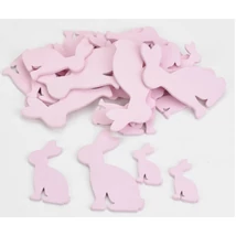 Fa csoki nyuszi vegyes pink 30db/csomag