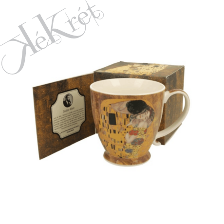 Porcelánbögre 450ml, dobozban, Klimt: The Kiss