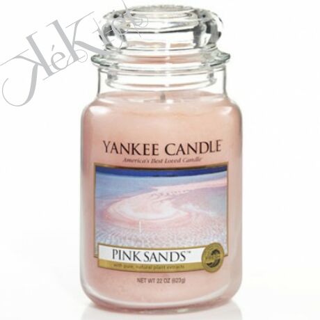 PINK SANDS nagy üveggyertya Yankee Candle