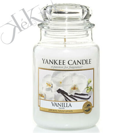 VANILLA nagy üveggyertya Yankee Candle