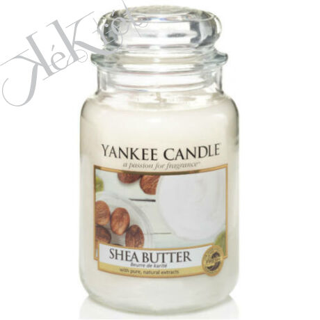 SHEA BUTTER nagy üveggyertya, Yankee Candle
