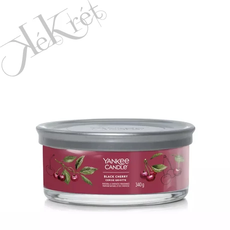BLACK CHERRY SIGNATURE 5 KANÓCOS POHARAS GYERTYA, YANKEE 