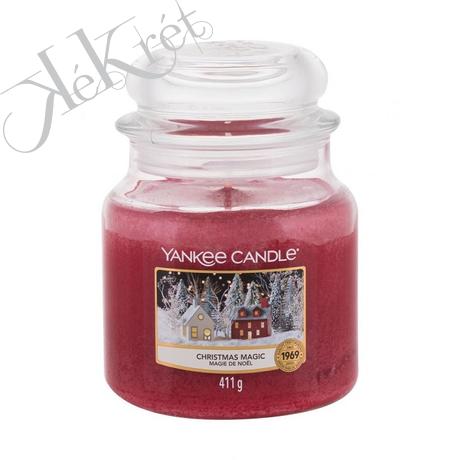 CHRISTMAS MAGIC KÖZEPES ÜVEGGYERTYA, Yankee Candle