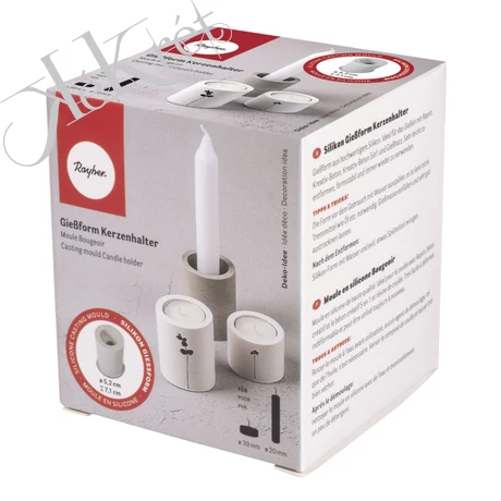 SZILIKON ÖNTŐFORMA TEAMÉCSES ÉS SZÁLGYERTYA TARTÓ