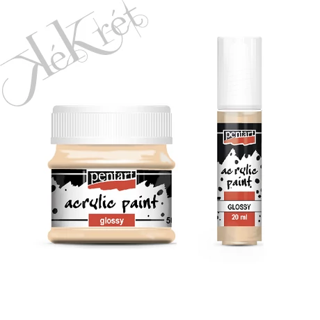 FÉNYES AKRIL FESTÉK, PÚDERSZÍN, PENTART