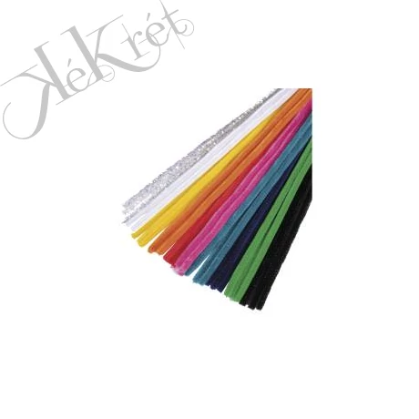 Zseníliadrót-keverék, szivárvány, 0,9x30cm, 10 szín, mindenből 3db