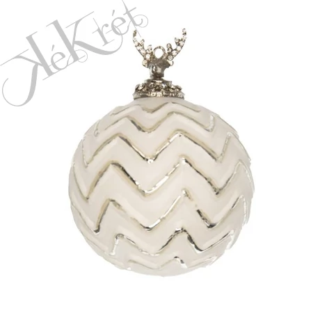 Gömb akasztós szarvassal 15cm