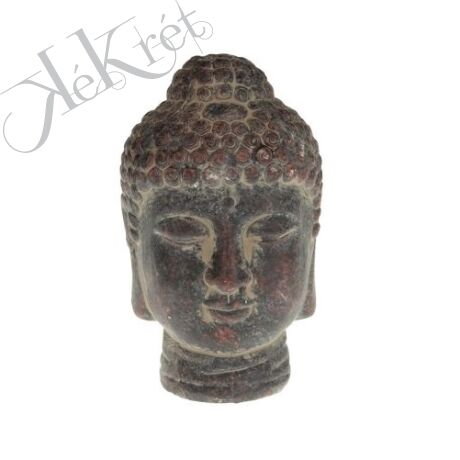 Kerámia buddha fej, 8x13cm