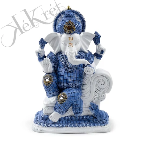 GANESH SZOBOR - Meditáció, 21,5x14x10,cm