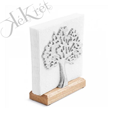 ÉLETFA FÉM SZALVÉTATARTÓ