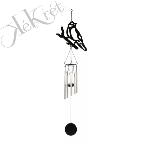 Szélcsengő, madaras mintával