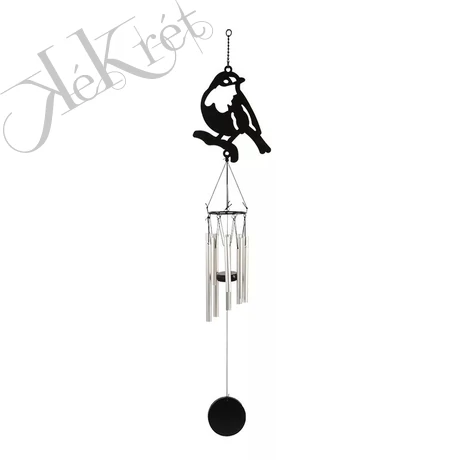 Szélcsengő, madaras mintával